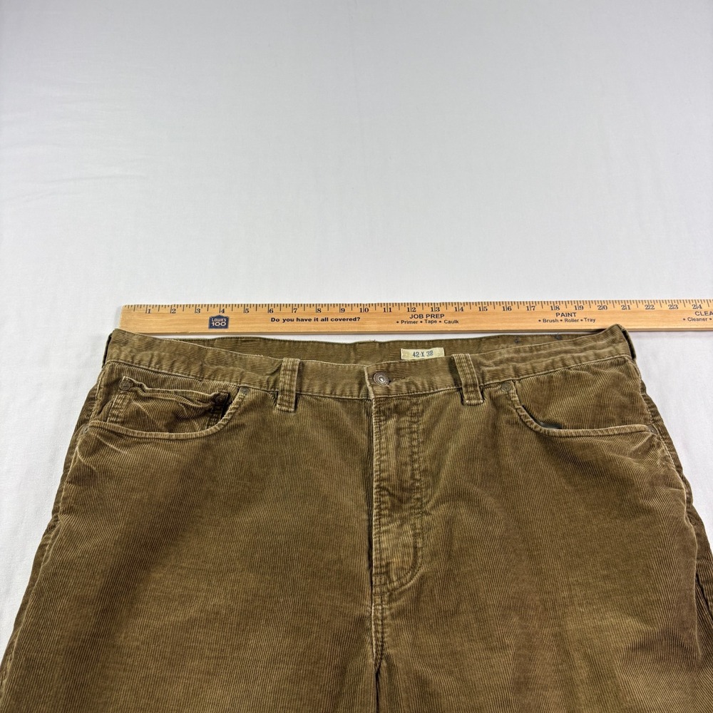 Polo Ralph Lauren Corduroy Pants Mens 42x32 Brown 750 Bootcut Chino - Picture 6 of 12